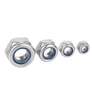 [Hot Item] DIN985 DIN982 Galvanized M8 M10 M12 Nylock Nut Nylon Insert Lock Nut