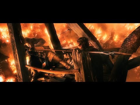 The Hobbit: The Battle of the Five Armies (2014) "Death of Dragon Smaug" | 4K 2160p Clip