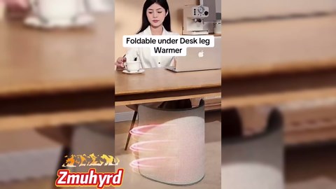 Folding Electric Heating Foot Warmer, Under Desk Leg Warmer, Folding Electric Feet Heater, Foldable Leg Warmer, with Thermostat and Timer, 4d Foldable Silent and Energy Efficient (Without Foot Pads)