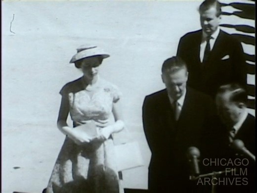 On her 94th birthday, here are newsreel outtakes from Queen...