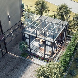 [Hot Item] Sunroom Set Garden Used Greenhouses Pod Cheap Glass House Sale Sunroom