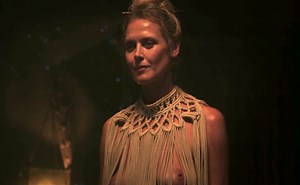 Rosamund Pike, Salome R Gunnarsdottir, Synnove Macody Lund Breasts Scene in The Wheel Of Time