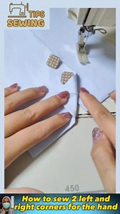 How to sew 2 left and right corner #sewing #tailor #reels | Sewing Tips