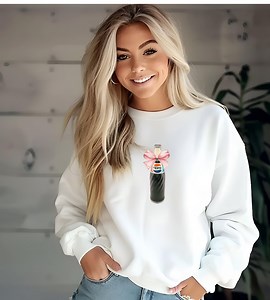 Pepsi Sweatshirt, Cute Pepsi Bottle With Pink Bow, Soft Crewneck Pullover, Gift for Soda Lovers, Cozy Winter Apparel, Cozy Soda Sweatshirt - Etsy