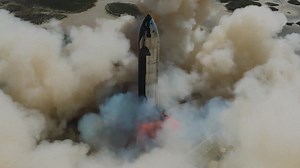 Additional drone view of Starship static fire | SpaceX