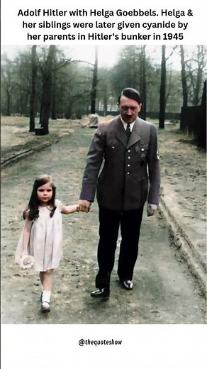 The Chilling Photo of Hitler & Helga Goebbels – What Happened Next Will Shock You