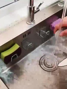 2K views | 10pcs Rs 120 Stainless Steel Hook Up Rag Brush Hook Kitchen Cleaning Drain Racks Storage Rack Cleaning Products | Lichenph | Facebook