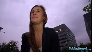 Public Agent - Younger ALEXIS CRYSTAL First Time Sex Outdoors having LOUD orgasms!