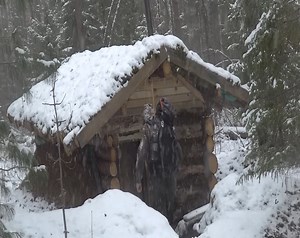 Survive a snow storm while staying in a warm and cozy dugout. Winter is here! | Ｍｏｏｎ Ｍｏｏｎ