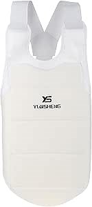 Taekwondo Chest Guard, Unisex Adult Child Taekwondo Karate Chest Guard Vest Boxing Karate Breast Protector Accessory(M) Sports Protective Gear