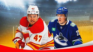 Flames' Connor Zary suspended for dirty elbow to Elias Pettersson