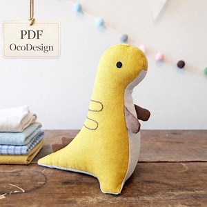 T-rex Dinosaur Sewing Pattern & Tutorial, Easy DIY Soft Toy (PDF Download) - Etsy Canada