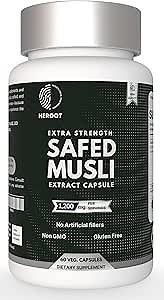Safed Musli Capsules – Pack of 2 (60 Capsules Each) | Ayurvedic Herbal Supplement | Supports Vitality, Endurance & Strength | No Preservatives or Artificial Fillers | Serving Size: 2