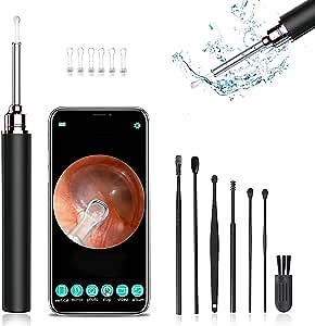 Amazon.com: Ear Wax Removal - Ear Cleaner with Camera, Ear Wax Remover Otoscope with Light, Ear Wax Removal Tool, Ear Cleaning Kit with 6 Pcs Ear Set, WiFi Connected, for iPhone, iPad, Android Phones : Health & Household