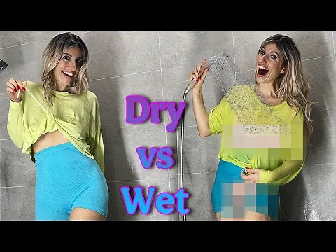 Dry Vs. Wet Transparent Try-On Haul | Clothes Review