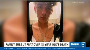48K views · 281 reactions | The parents of an 18-year-old University of Texas at Austin student have filed a wrongful death lawsuit against a fraternity, claiming that months of "horrific hazing" drove their son to a psychological crisis that ended in his death by suicide in January 2024. | Hannah Rucker News | Facebook