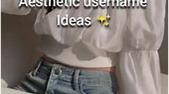 aesthetic username ideas ✨ #shorts
