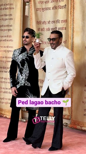 5.3K views · 27 reactions | JACKIE & Tiger Shroff At The Red Carpet Mangal Utsav Ceremony Of Anant & Radhika Follow @tellyreporter #arwedding #radhikamerchant #anantambani #wedding #ambanifamily #ambaniwedding #weddinlook #arweddingcelebrations #tellyreporter #spotted #jackieshroff #tigershroff | Telly Reporter | Facebook