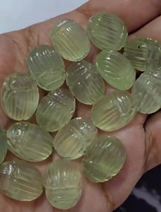 Natural Green Prehnite Scarab Beetle Cabochon: 16mm Carving - Etsy
