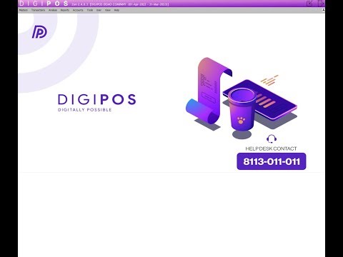 DIGIPOS ZEN BILLING SOFTWARE BASIC DEMO
