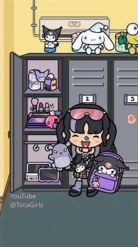 Hello Kitty Inspired Lockers in Toca Boca Life World #tocagirlz #hellokitty