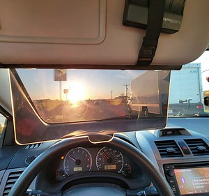 Car Sun Visor, Car Visor Sunshade Extender, Anti-Glare Car Sun Visor Protects from Sun Glare, Snow Blindness, UV Rays, Universal for Cars, SUV, Universal for Driver and Passenger Side