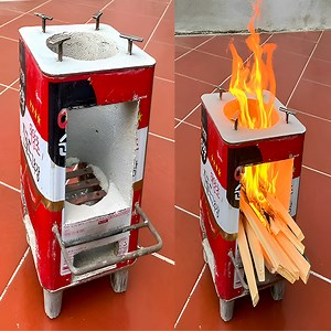 82K views · 470 reactions | Convenient Square Stove—Idea Based on Heat Resistant Box and Cement | Genius Crafts | Facebook