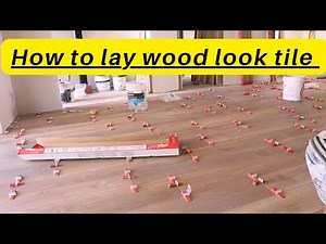 How To Install Wood Look tile | Wood Look Plank tile | Wood Look Tile Floor Installation