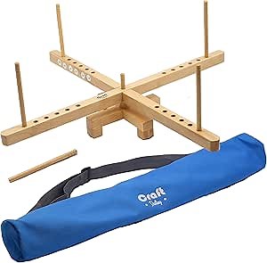 Yarn Swift Amish Style with Carrying Case by Craft Destiny