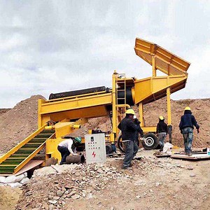 [Hot Item] Mobile Aluvial Trommel Washing Machine Drum Gold Chrome Copper Ore Mining Processing Wash Plant for Sale