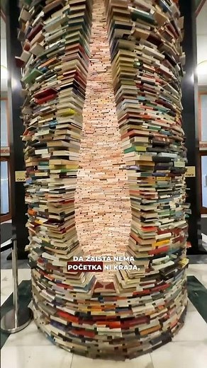 Da li biste posetili beskonacni toranj knjiga u Pragu? 📚 #prague
