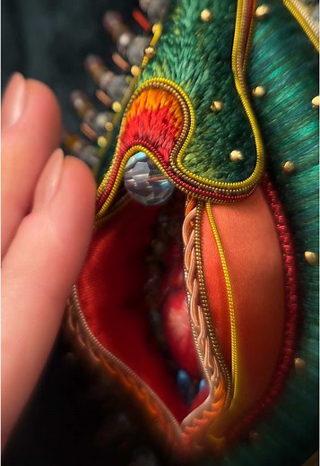 live laugh lesbian 💦#embroidery #3dart #sculpture