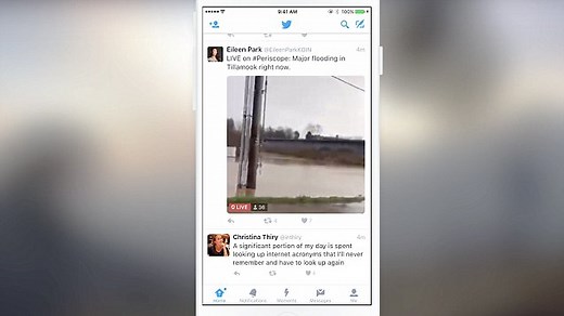 Periscope live streaming now available on Twitter for iOS