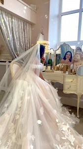 2.7K views · 60 reactions | IRIS  3D floral dress of dreams  we adore her! Xxxx #avarosehamilton #weddingshopmanchester #weddingshopleeds | Ava Rose Hamilton | Facebook