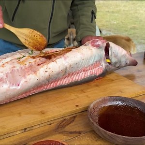 The Recipe For A Very Tasty Beluga On The Campfire! This Method Will Amaze You! | Special Cooking