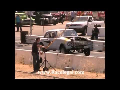 1960 Ford Falcon Gasser Drag Racing Barona Drag Strip 7-27-2013