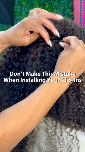 25 reactions | Avoid this mistake when installing your clip-in extensions…  Product: Koilistics Clip-Ins www.kinkistry.com #clipinsforblackgirls #clipinsfornaturalhair #naturalhairextensions #curlyextensions | Kinkistry | Facebook
