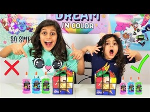 Mcdonalds happy meal Slime switch-up challenge with sally fun tube