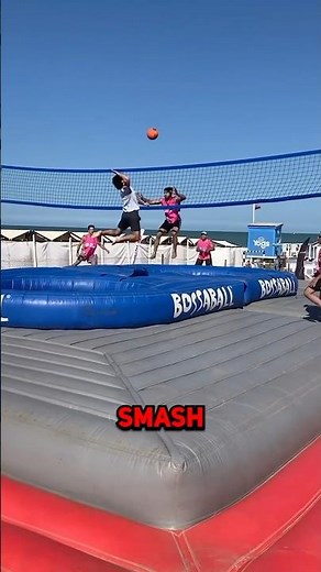 Crazy Version Of Volleyball 🤯 (@bossaball)