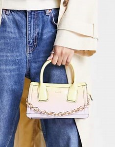 ALDO – Merlowe – Gul och rosa, ombrefärgad, liten väska  | ASOS