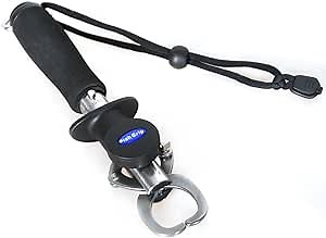 Piscifun Fish Lip Gripper Professional Fish Holder Stainless Steel Fish Lip Gripper 40 Pound Fish Lip Grip Tool with Scale Ruler