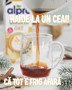 Dar ce ai?! Nu, nu, ceai 🫖 - un ceai ar fi perfect pentru vremea de afară! Un ceai numai bun, cu gust de Crăciun și să nu uităăăm de Alpro Barista Ovaz! Spumos și delicios! 😉​ ​​ #Alpro #Oat #ChrismasIsComming | Alpro