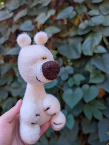 Felt Polar Teddy Bear - Etsy Australia