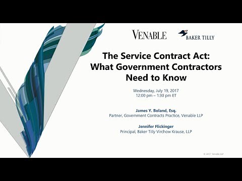 The Service Contract Act: What Government Contractors Need to Know