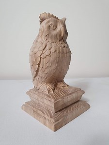 Rustic Owl Finial, Carved Wood Stair or Bed Post Top (custom Sizes) - Etsy Canada