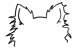 Chihuahua Long Hair Outline - Etsy Australia