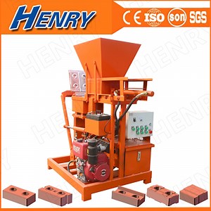 [Hot Item] Hr2-25 Diesel Engine Electric Start Hydraulic System Soil Brick Making Machine for Project in Africa