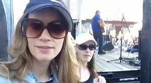 A quick behind the scenes from our first day-festival gig in downtown LA today | Frida Farrell