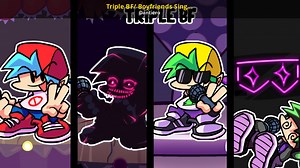 Triple BF/ Boyfriends Sing Triple Trouble Mod for Friday Night Funkin' | FNF Mods