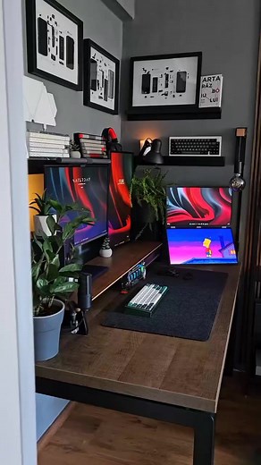 Beautiful desktop setup 👌 😍 #setupinspiration #workspace #setuptour #desksetup #desktour | Techpronnet